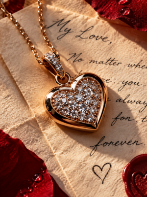 764d4500-7054-43e6-85d7-94f1fde37d07 Diamond Heart Necklace
