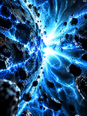 Blue Cosmic Rupture