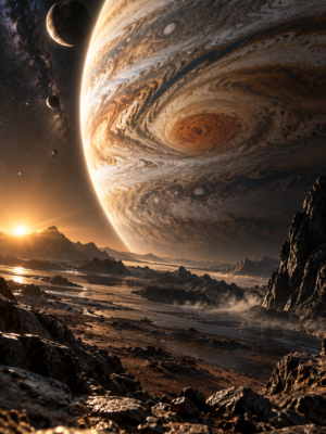 Jupiter From Its Moon